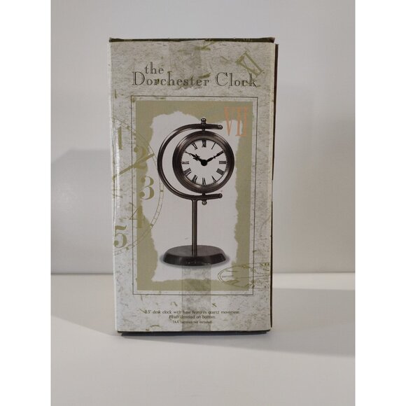 New View The Dorchester Clock 8.5'' Desk Clock With Base Features Quartz - Picture 2 of 16